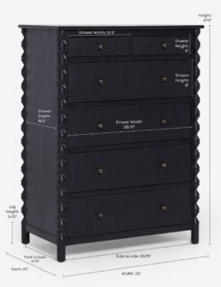 Topia 6-Drawer Dresser By Ginny Macdonald -VIAN Furniture Shop 10 TopiaTallDresser Black16787