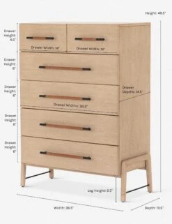Avalon Tall 6-Drawer Dresser -VIAN Furniture Shop 108708 002 prm 1 ver 2 2fb32487 870d 4a9c 950a b20f42ad0619