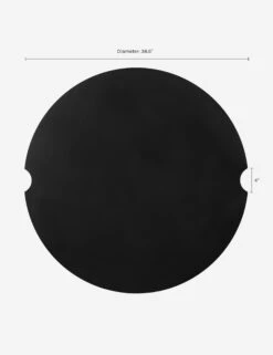 Benno Fire Bowl Lid -VIAN Furniture Shop 137 BK Eldora Round 42 Metal Lid DIMS