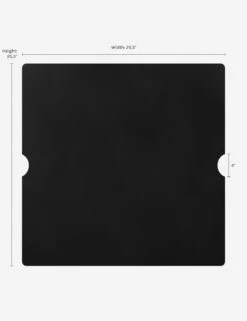 Auberon Fire Table Lid -VIAN Furniture Shop 138 BK Estes Square Metal Lid Dimscopy