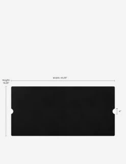 Auberon Fire Table Lid -VIAN Furniture Shop 139 BK Estes Rectangle Metal Lid DIMS