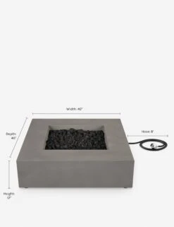 Auberon Fire Table -VIAN Furniture Shop 140LP FLNT DIMS