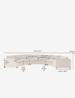 Graciella Sectional Sofa -VIAN Furniture Shop 227685 001 frt 1 1