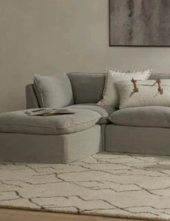 Costello Slipcover Sofa With Ottoman -VIAN Furniture Shop 235827 009 ESS 1