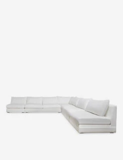 Winona Armless Corner Sectional Sofa -VIAN Furniture Shop 34 WinonaArmless5PieceCornerSectional WhitePerformance 12839 2
