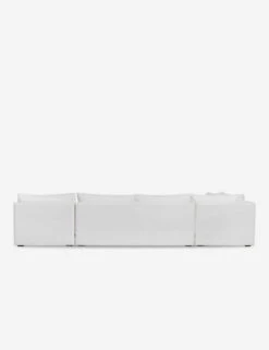 Winona Armless Corner Sectional Sofa -VIAN Furniture Shop 34 WinonaArmless5PieceCornerSectional WhitePerformance 12850 2