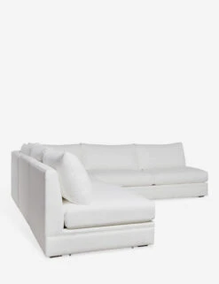 Winona Armless Corner Sectional Sofa -VIAN Furniture Shop 35 WinonaArmless3PieceCornerSectional WhitePerformance 12865