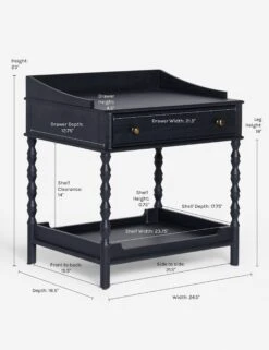 Topia Nightstand By Ginny Macdonald -VIAN Furniture Shop 5 TopiaSideTable Black17012