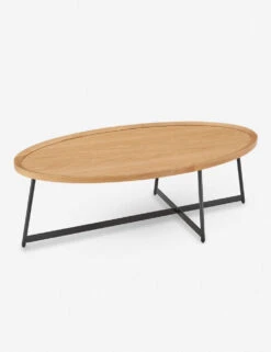 Gweneth Oval Coffee Table -VIAN Furniture Shop 90272 OAK 02