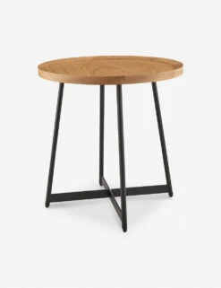 Gweneth Round Side Table -VIAN Furniture Shop 90276 OAK 03 1