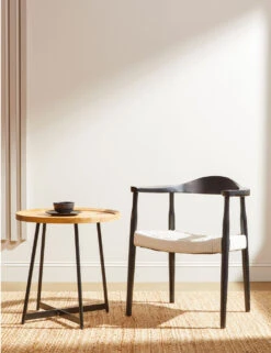 Gweneth Round Side Table -VIAN Furniture Shop 90276 OAK 06 LF