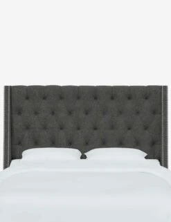 Admina Headboard -VIAN Furniture Shop AdminaHeadboard CharcoalLinen 120NB SVZMCHR 1