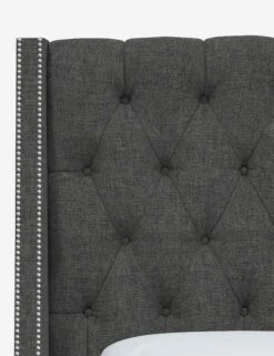 Admina Headboard -VIAN Furniture Shop AdminaHeadboard CharcoalLinen 120NB SVZMCHR 3