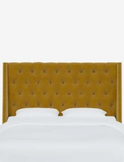 Admina Headboard -VIAN Furniture Shop AdminaHeadboard CitronellaVelvet 120NB SVMNCCTRNLL 1