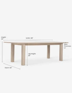 Arc Dining Table By Sun At Six -VIAN Furniture Shop Arc629 110736 Nude 02 dim DIMS