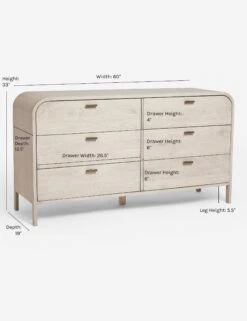 Brooke 6-Drawer Dresser -VIAN Furniture Shop Arch6 DrawerDresser 0580 359382f5 e469 413a 9032 27f1080e612c