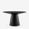 Barra Round Dining Table -VIAN Furniture Shop BarraRoundDiningTable Black 38656BLK KIT 01