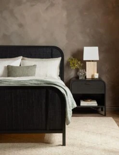Brooke Nightstand -VIAN Furniture Shop BrookeBed Black Queen A0654291 3735