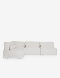 Solana Chaise Sectional Sofa By Eny Lee Parker -VIAN Furniture Shop ChaiseSectionalSofa IvoryLinen120 LAF L0469133 BolstersnoBows 2714