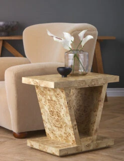 Chloe Burl Wood Side Table -VIAN Furniture Shop ChloeSideTable 1618 SITECROP