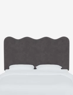 Clementine Headboard -VIAN Furniture Shop ClementineHeadboard SteelVelvet 1431FTTNSTL 1