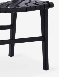 Gallagher Leather Dining Chair -VIAN Furniture Shop DOV25003BK DETAIL