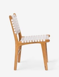 Gallagher Leather Dining Chair -VIAN Furniture Shop DOV25003WH P