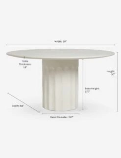 Doric Round Dining Table By Sarah Sherman Samuel -VIAN Furniture Shop DoricDiningTable 0257
