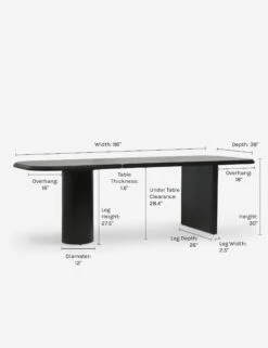 Archer Dining Table By Sarah Sherman Samuel 33 Archer Dining Table By Sarah Sherman Samuel -VIAN Furniture Shop IODiningTable Black 3403