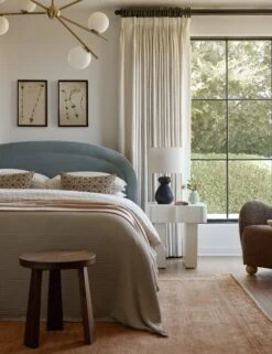 Newbery Platform Bed 31 Newbery Platform Bed -VIAN Furniture Shop Lulu and Georgia Bedroom1 Evergreen 0262 LIFESTYLE Site Crop Lifestyle 3 3