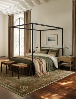 Simonette Canopy Bed -VIAN Furniture Shop Lulu and Georgia BedroomIII 1807 nolamp addsconce 2 Site Crop Lifestyle