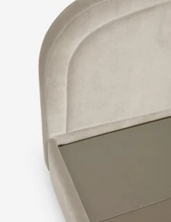 Newbery Platform Bed 39 Newbery Platform Bed -VIAN Furniture Shop NewberyPlatformBed Oatmeal Velvet Queen L04731295031 Product