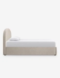 Newbery Platform Bed 38 Newbery Platform Bed -VIAN Furniture Shop NewberyPlatformBed Oatmeal Velvet Queen L04731295033 Product