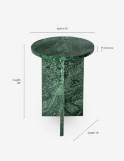 Biagio Round Side Table -VIAN Furniture Shop PJ 1021 16 70 DIMS