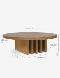 Pentwater Round Coffee Table By Sarah Sherman Samuel -VIAN Furniture Shop PentwaterCoffeeTable Natural 3897