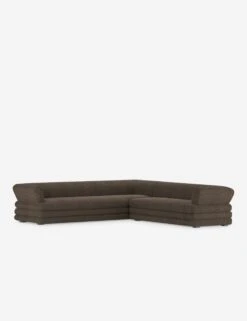 Babs Corner Sectional Sofa By Sarah Sherman Samuel -VIAN Furniture Shop SSSStackedSectional Black BrownBasketweave 2