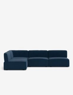 Solana Chaise Sectional Sofa By Eny Lee Parker -VIAN Furniture Shop SolanaChaiseSectionalSofa BlueVelvet120 WithoutBolster L0469135 Front 1