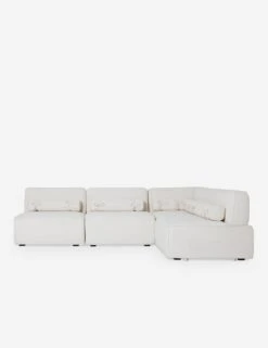 Solana Chaise Sectional Sofa By Eny Lee Parker -VIAN Furniture Shop SolanaChaiseSectionalSofa IvoryLinen120 L0469133 Bolster 1 FrontRAF
