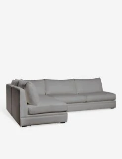 Winona Armless Sectional Sofa -VIAN Furniture Shop WinonaArmless3PieceChaiseSectionalLAF KleinSilver 12862 SITECROP