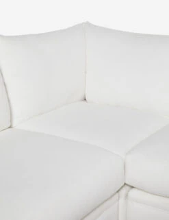 Winona Armless Corner Sectional Sofa -VIAN Furniture Shop WinonaArmless3PieceChaiseSectionalLAF WhitePerformance 12860 1