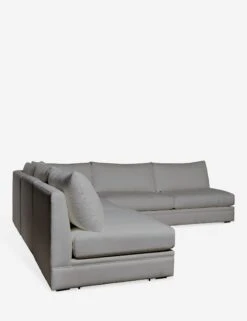 Winona Armless Corner Sectional Sofa -VIAN Furniture Shop WinonaArmless3PieceCornerSectional KleinSilver 12865 SITECROP