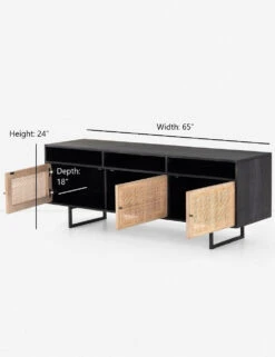 Hannah Media Console -VIAN Furniture Shop acadiah media console black wash 2 1564991625 1