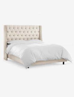 Admina Bed -VIAN Furniture Shop admina linen tufted bed talc 1564991625 2