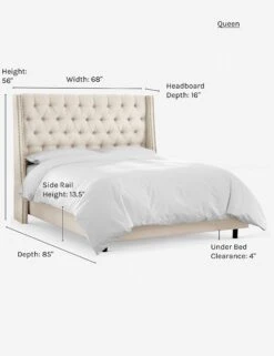 Admina Bed -VIAN Furniture Shop admina bed talc queen