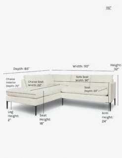 Allisen Bumper Sectional Sofa -VIAN Furniture Shop allisen lef bumper sand 110