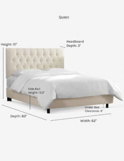 Amarise Bed -VIAN Furniture Shop amarise bed talc queen