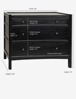 Artesia Dresser -VIAN Furniture Shop artesia dresser black 1