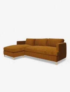 Belmont Sectional Sofa By Ginny Macdonald -VIAN Furniture Shop belmont sectional velvet cognac 7 laf b3b339d7 9a89 4b1e 8acb 557a01049145
