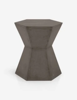 Kai Indoor/Outdoor Side Table -VIAN Furniture Shop bento accent table slate grey concrete dark 1 01