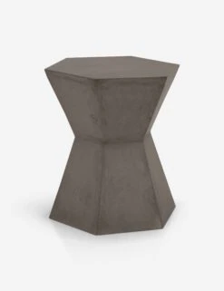 Kai Indoor/Outdoor Side Table -VIAN Furniture Shop bento accent table slate grey concrete dark 1 02